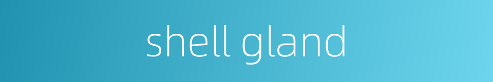 shell gland的同义词