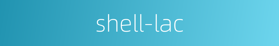 shell-lac的同义词