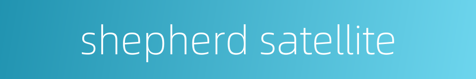 shepherd satellite的同义词