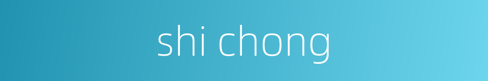 shi chong的同义词