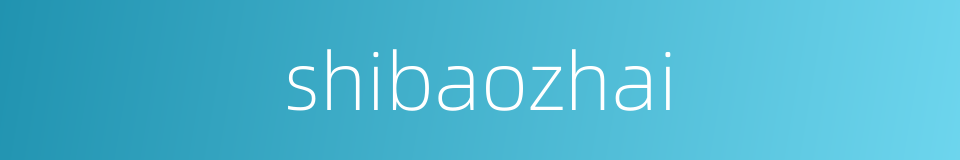 shibaozhai的同义词