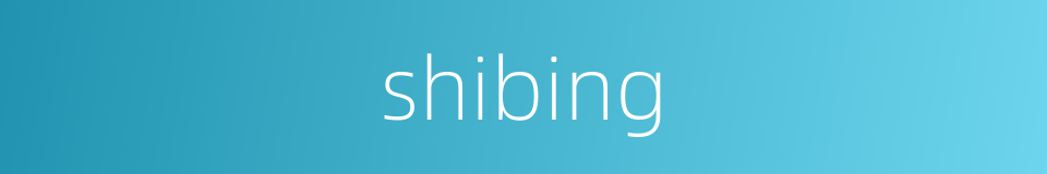 shibing的同义词