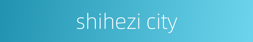 shihezi city的同义词