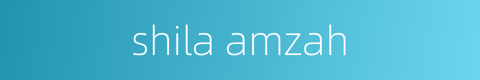 shila amzah的同义词
