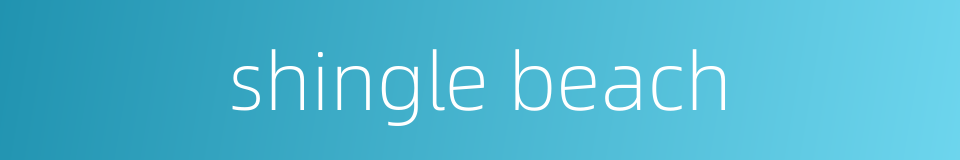 shingle beach的同义词