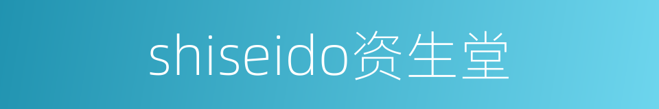 shiseido资生堂的同义词