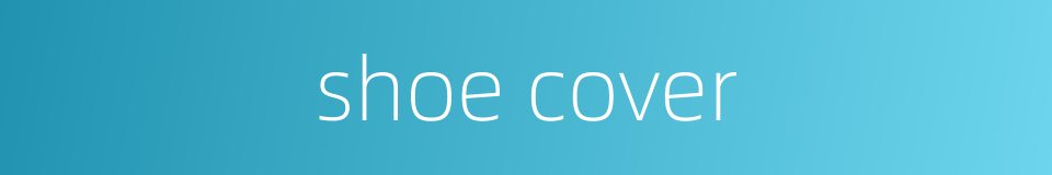 shoe cover的同义词