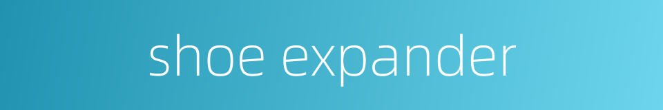 shoe expander的同义词