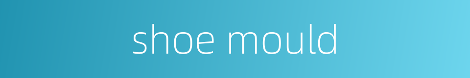 shoe mould的同义词