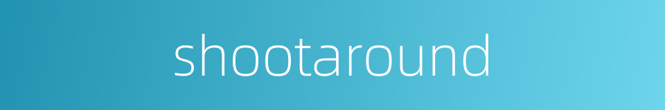 shootaround的同义词