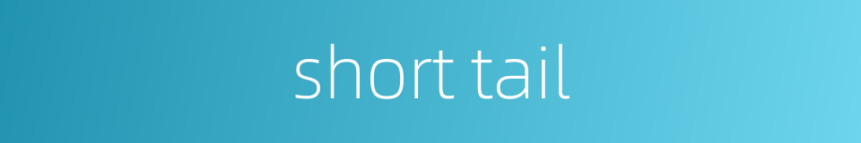 short tail的同义词