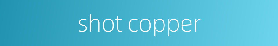 shot copper的同义词