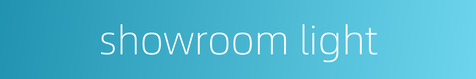 showroom light的同义词