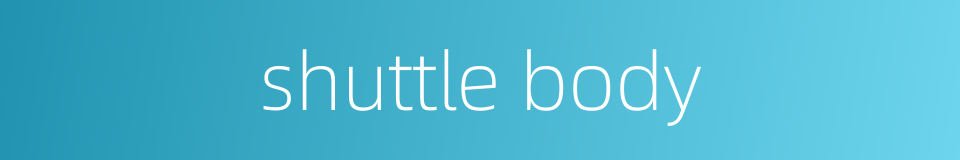 shuttle body的同义词