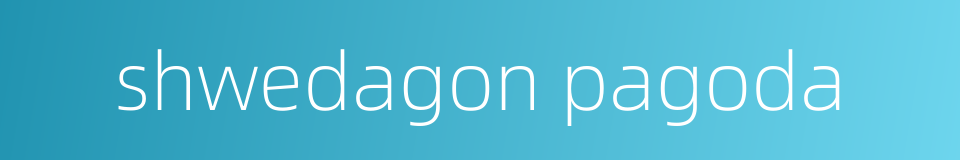 shwedagon pagoda的同义词