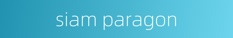 siam paragon的同义词