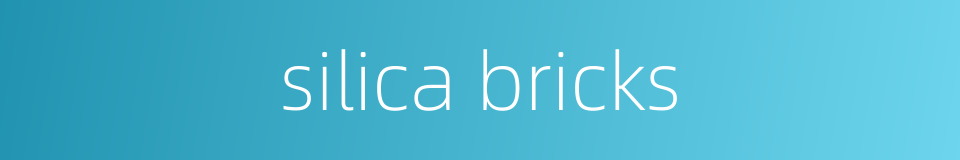 silica bricks的同义词