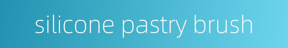silicone pastry brush的同义词