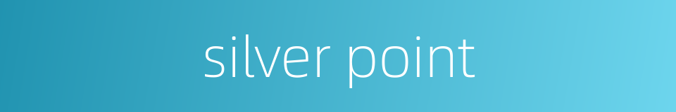 silver point的同义词