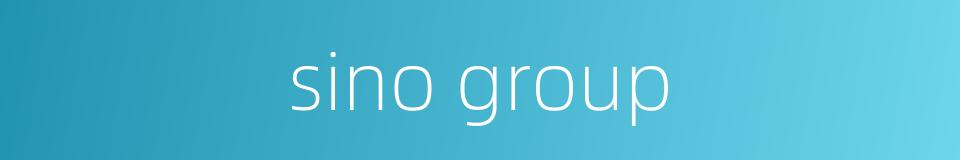 sino group的同义词