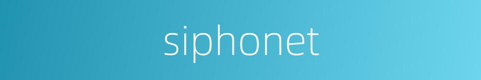 siphonet的同义词