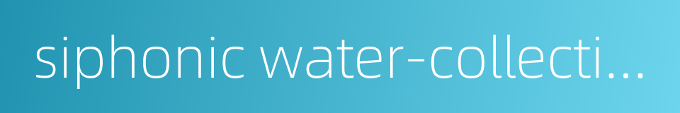 siphonic water-collecting well的同义词