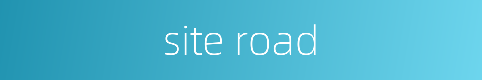 site road的同义词