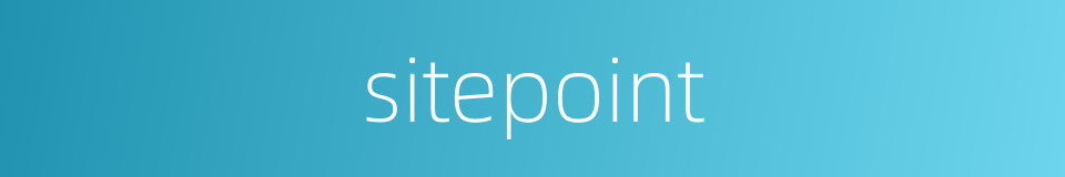 sitepoint的同义词