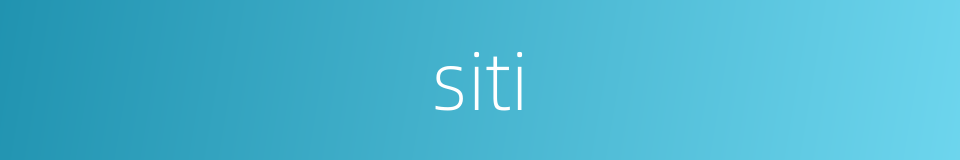 siti的同义词