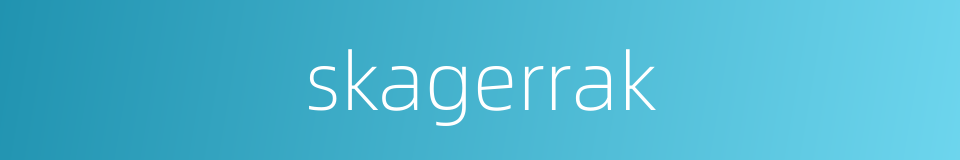 skagerrak的同义词