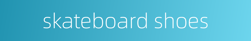skateboard shoes的同义词