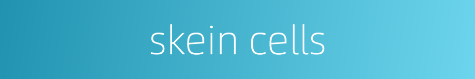skein cells的同义词