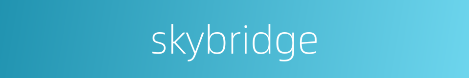skybridge的同义词