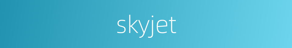 skyjet的同义词