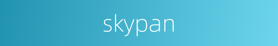 skypan的同义词