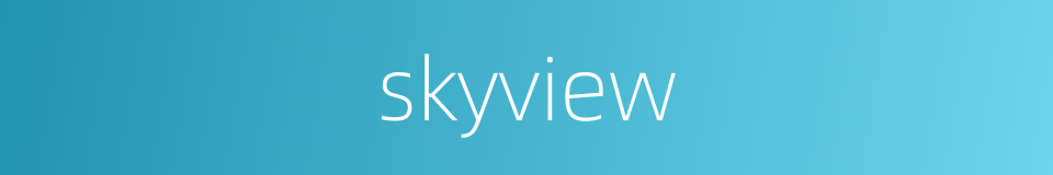 skyview的同义词