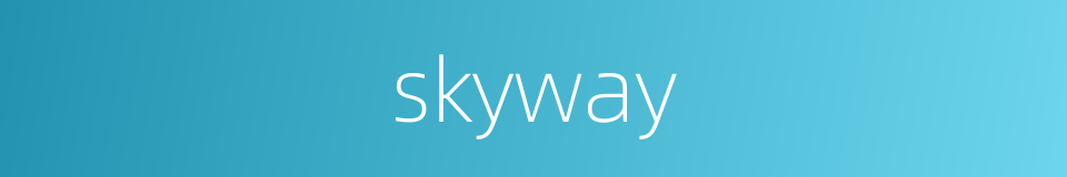 skyway的同义词