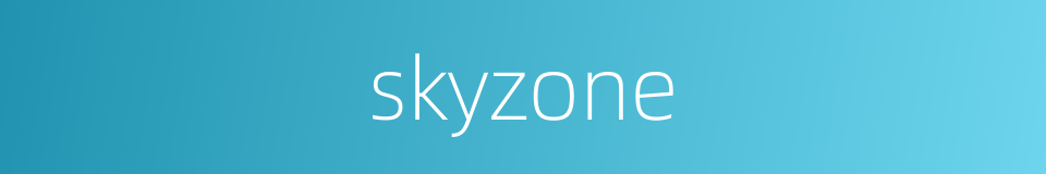 skyzone的同义词