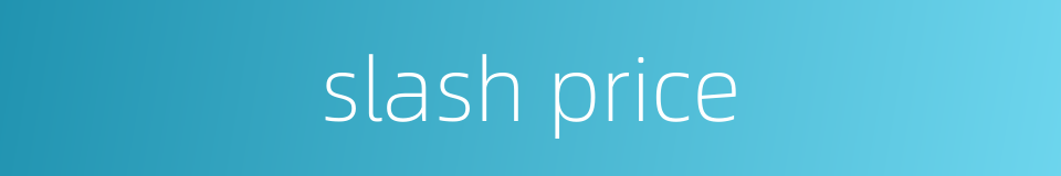 slash price的同义词