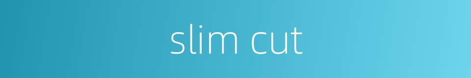 slim cut的同义词