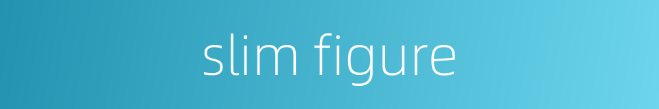 slim figure的同义词