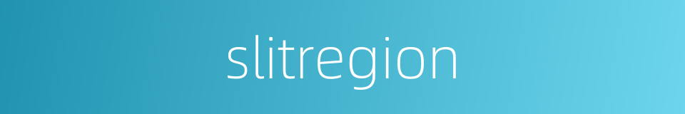 slitregion的同义词