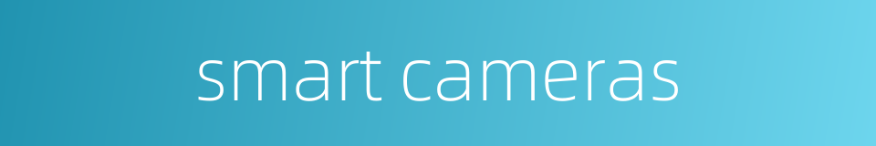 smart cameras的同义词