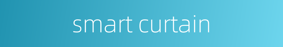 smart curtain的同义词