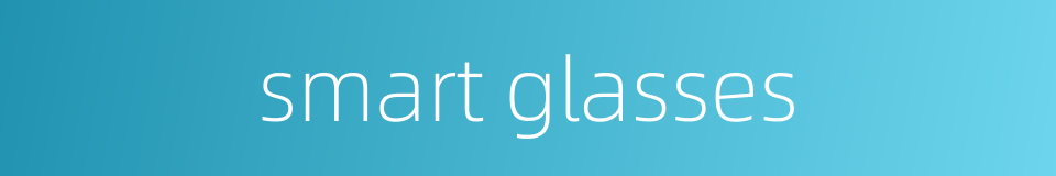 smart glasses的同义词