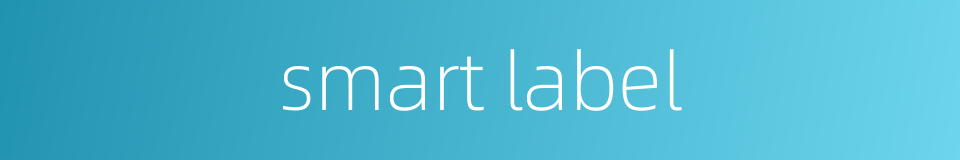 smart label的同义词