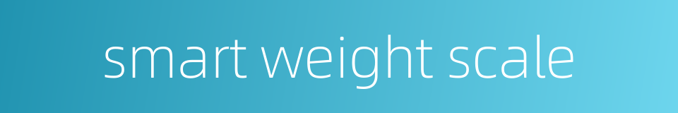 smart weight scale的同义词