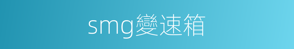 smg變速箱的同義詞