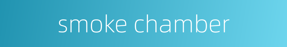 smoke chamber的同义词