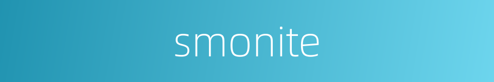 smonite的同义词